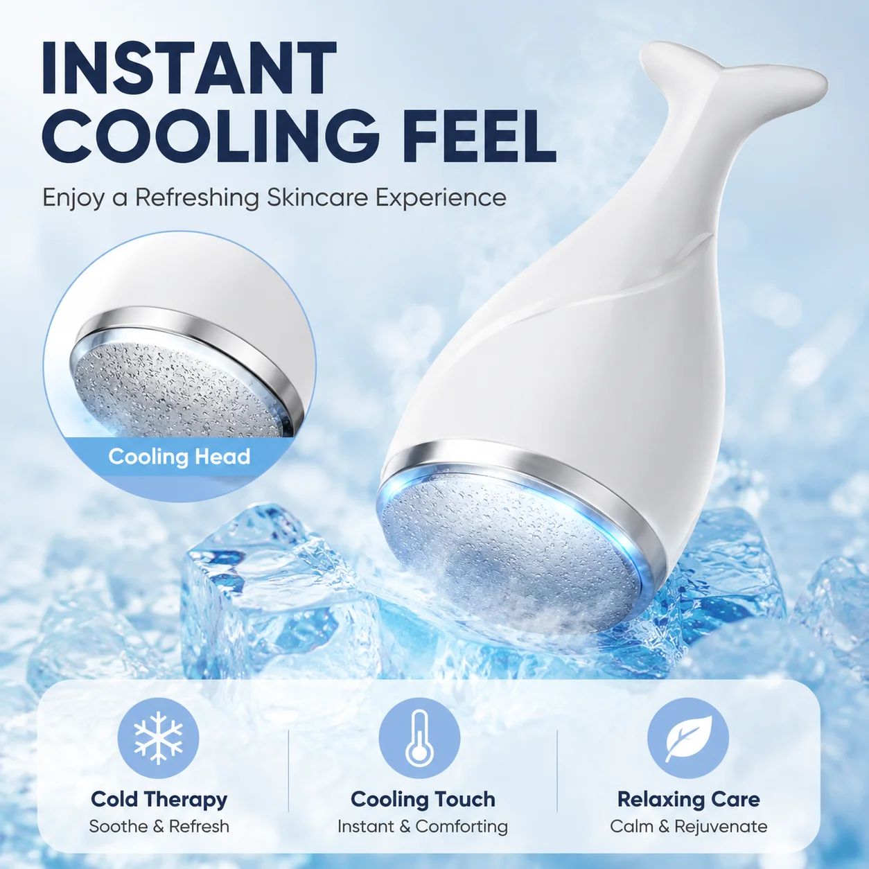 Fish Tail Ice Roller Facial Ma - Skincare Scora 评论和价格